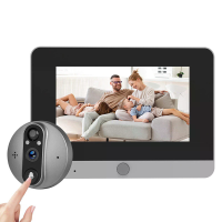 RH PD18 Tuya Smart Video Deurbel met 5 inch HD scherm 1080P WiFi camera PIR Bewegingsdetectie Twee weg Audio Onzichtbaar