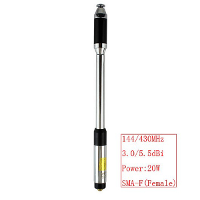 RH770 20W SMA F Telescoping Dual Band Radio Antenna for Walkie Talkies
