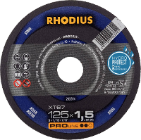 Rhodius 202384 Doorslijpschijf recht 125 mm 1 stuk(s) Staal