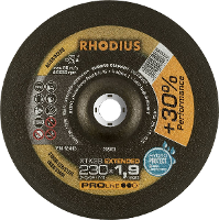 Rhodius 205703 Doorslijpschijf gebogen 230 mm 1 stuk(s) RVS, Staal