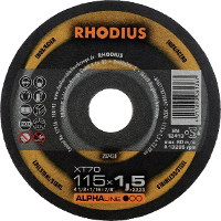 Rhodius 207438 Doorslijpschijf recht 115 mm 1 stuk(s) RVS, Staal