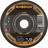Rhodius 207439 Doorslijpschijf recht 125 mm 1 stuk(s) RVS, Staal
