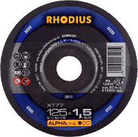 Rhodius 208701 Doorslijpschijf recht 125 mm 1 stuk(s) Staal