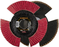 Rhodius 210655 VISION SPEED Lamellenschijf Diameter 115 mm Boordiameter 22.23 Mm RVS 1 stuk(s)