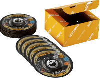 Rhodius 211077 Doorslijpschijfset 125 mm 25 stuk(s) RVS, Staal
