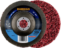 Rhodius 211317 SVS HD reinigingsvlies 125 x 22,23 mm staal gebogen Diameter 125 mm 3 stuk(s)