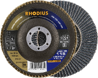 Rhodius 211328 Lamellenschijf Diameter 115 mm Boordiameter 22.23 Mm RVS, Staal 1 stuk(s)