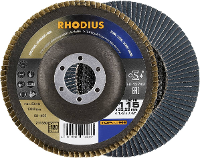 Rhodius 211330 Lamellenschijf Diameter 115 mm Boordiameter 22.23 Mm RVS, Staal 1 stuk(s)