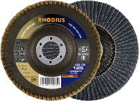 Rhodius 211331 RHODIUS Lamellenschijf Diameter 125 mm Boordiameter 22.23 Mm RVS, Staal 1 stuk(s)