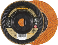 Rhodius 211412 JUMBO LONGLIFE TRIM Lamellenschijf Korrelgrootte (num) 80 RVS, Staal 10 stuk(s)