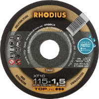 Rhodius 206164 Doorslijpschijf recht 115 mm 1 stuk(s) RVS, Staal