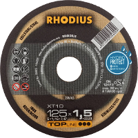 Rhodius XT10 206165 Doorslijpschijf recht 125 mm 1 stuk(s) RVS, Staal