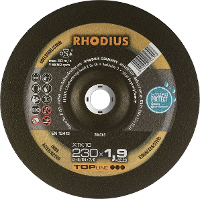 Rhodius XT10 206263 Doorslijpschijf gebogen 230 mm 1 stuk(s) RVS, Staal