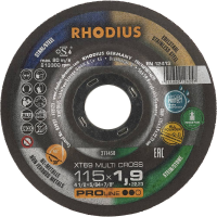Rhodius XTK69 MULTI CROSS 211458 Doorslijpschijf 25 stuk(s) Tegels, Keramiek, Non ferrometaal, Steen, Staal, RVS, Gegoten, Hout, Composietmaterialen