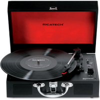Ricatech: RTT25 Platenspeler met Bluetooth   Zwart