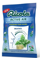 Ricola Active Air Kruidenpastilles Menthol Suikervrij