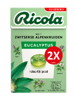 Ricola Keelpastilles Eucalyptus Suikervrij