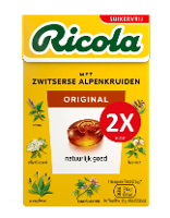 Ricola Keelpastilles Original Suikervrij Duoverpakking
