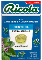 Ricola Menthol Extra Strong Suikervrij Doosje