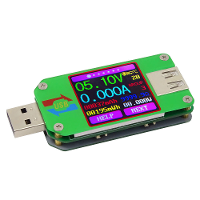 RIDEN® UM24/UM24C USB 2.0 Color LCD Display Tester Spanning Stroommeter Voltmeter Amperimetro Batterijlading Meetkabel W