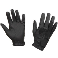 Rijhandschoen Fleece #95;_Ruiterhandschoen Fleece Zwart – Medium