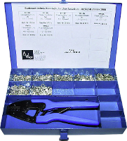 Vogt Verbindungstechnik 3990 Assortiment ringkabelschoenen 0.50 Mm²   6 mm² Zilver 1001 stuk(s)