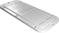 Rittal AX 2562.200 2562200 Flensplaat (l x b) 149 mm x 339 mm Kunststof Grijs 1 stuk(s)