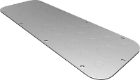 Rittal AX 2573.100 2573100 (L x b) 149 mm x 447 mm Plaatstaal Grijs 1 stuk(s)