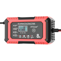 RJTianye 12V 8A 4ah 150ah Intelligente Puls Reparatie Lader 110 230V AC Auto Motorfiets Acculader LiFePO4 Lader Digitale