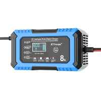 RJtianye Acculader AC 110 230V 50 60Hz Lithium Ijzer Fosfaat voor 12V 4Ah 150Ah Motorfiets Auto Accu's Blauw