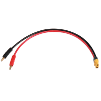 30Cm RJXHOBBY 12AWG XT60 Vrouwelijke connector naar 4mm Banana Plug Acculaderkabel