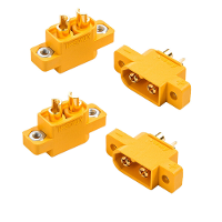4 Stuks RJX Amass XT60E M Connectors Mannelijke Plug XT60 E Plug naar M Plug voor RC batterij FPV Racing Drone