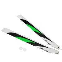 Rjx Vector Green 380mm Premium Cf Blades Fbl Version For T Rex 470l Gartt Alzrc Sab Goblin 380