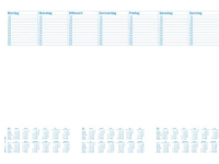 RNK Verlag 46617 Bureau onderlegger jaarplanner Wit (b x h) 600 mm x 420 mm