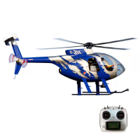 ROBAN MD500E 470 Klasse 2.4G 6CH Hughes Bird 5 Bladen Flybarless RC Helicopter RTF