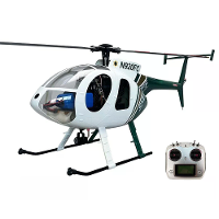 ROBAN MD500E 470 Klasse 2.4G 8CH Groen Wit Hughes GPS 2 Bladen Flybarless RC Helicopter RTF Met X2 Flight Controller