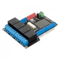 Robotdyn® 4 Relay Shield Uno Module For Arduino 400ma 6 12v For Motors Pumps