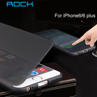 Rock Full Screen Smart Transparent View Window Case Flip Cover For Iphone 6 Plus 6s Plus 5.5''