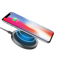 Rock W4 2a Qi Wireless Fast Charging Disk Charger For Iphone X 8/8plus Samsung S8 S7 Iwatch 3