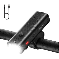 ROCKBROS 400Lm Fiets Koplamp 2000mAh Batterij USB Oplaadbaar IPX6 Waterdicht 4 Lichtstanden Aluminiumlegering Fietslicht