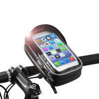 ROCKBROS B31 BK 6.0 Inch Rainproof TPU Touch Screen Bicycle Phone Bag Handlebar Bag MTB Frame Pouch Case