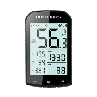 ROCKBROS M1 GPS Fietscomputer 5.0 ANT Bluetooth Waterdichte Draadloze Fiets Snelheidsmeter Fietskilometerteller Stopwatc