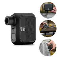 ROCKBROS Mini Elektrische Luchtpomp 100PSI Inflatiekracht Eenknopsbediening Waterdicht Type C Snelladen Draagbare Fietsp