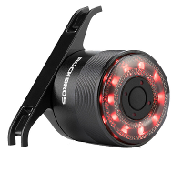 ROCKBROS Q1 Fietsachterlicht 300mAh Batterij 5 Verlichtingsmodi IPX5 Waterdicht Type C Oplaadbare Kleurrijke Lamp Fietsa