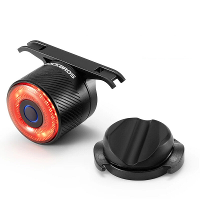 ROCKBROS R3 Slim Rem Sensing Bike Taillight 4 Verlichtingsmodi IPX6 Waterdicht Type C Oplaadbare Trillingssensor Fietsac