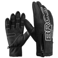 ROCKBROS S091 4 Winter Warme Fietshandschoenen Volledige vinger Touchscreen Rijden MTB fiets Fietshandschoenen Motorfiet