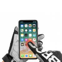 ROCKBROS Winter Warme Fiets Handschoen Winddicht Fleece Lange Vinger Aanraakscherm Buiten Sport voor Hardlopen Fietsen