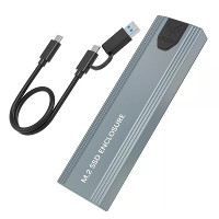 Rocketek ME912 M.2 NVMe SATA SSD Behuizing Dubbele Protocol USB3.1 Gen2 10Gbps Snelle Gegevensoverdracht Aluminiumlegeri