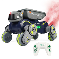 JC013P 2.4G 4WD RC Auto Robot Hond Radio Gebaar Inductie Muziek Licht Stunt Afstandsbediening Auto off Road Controle Jon