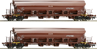 Roco 6600125 H0 2 delige set zwenkdakwagens van de DR